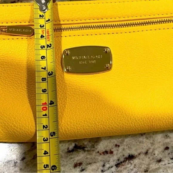 Michael Kors Yellow Leather Wristlet - Picture 6 of 6